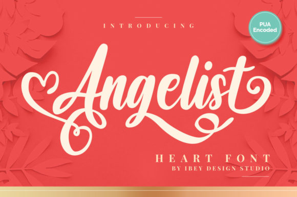Angelist Heart: A Romantic Script Font for Luxury Branding