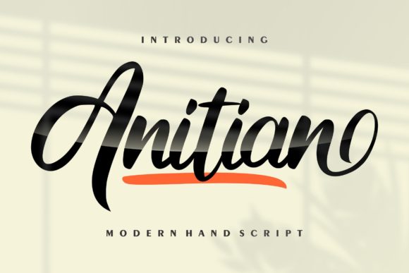 Anitian: A Bold Script Font for Crafters and Designers