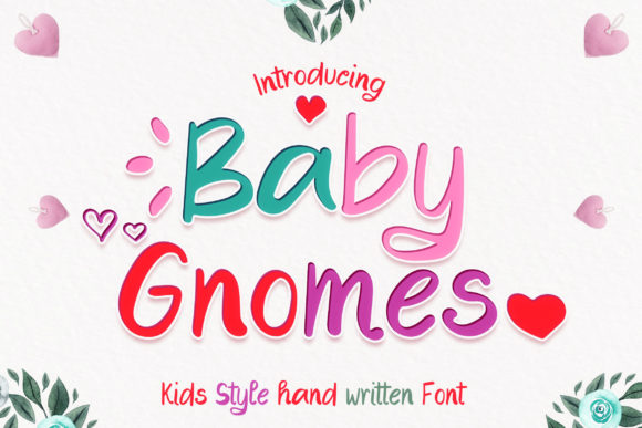 Baby Gnomes: A Script Handwritten Font for Creative Branding and Social Media Design