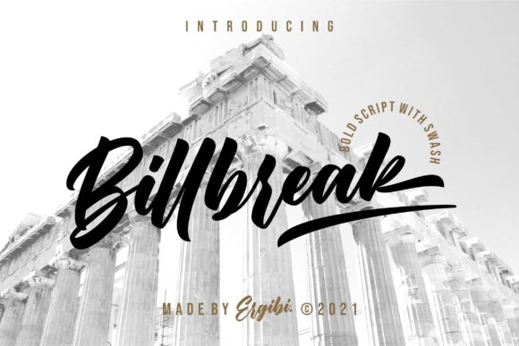 Billbreak: The Bold Script Font That Elevates Your Campaigns
