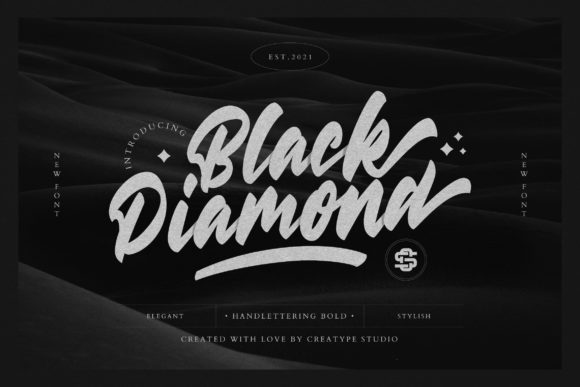 Black Diamond: A Script Handwritten Font for Bold Branding and Campaign Design