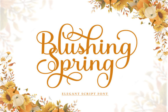 Blushing Spring: A Script Handwritten Font for Campaign Creativity
