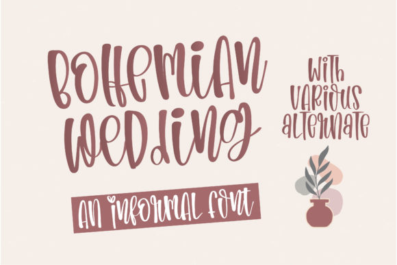 Bohemian Wedding: A Handwritten Font for Authentic Branding