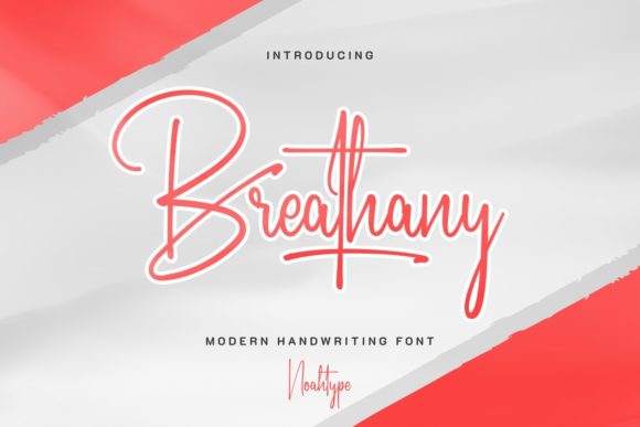 Breathany: A Script Handwritten Font for Modern Web Design