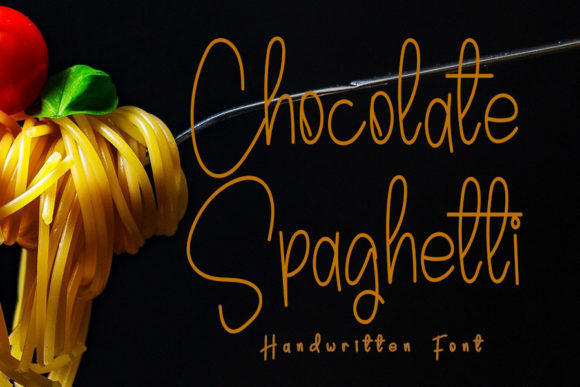 Chocolate Spaghetti: A Script Font for Creative Editorial Design