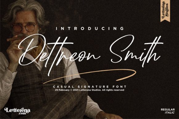 Dettreon Smith: A Script Handwritten Font for Elevating Your Brand