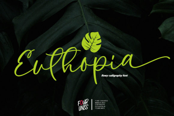 Euthopia: A Script Handwritten Font for Creative Branding