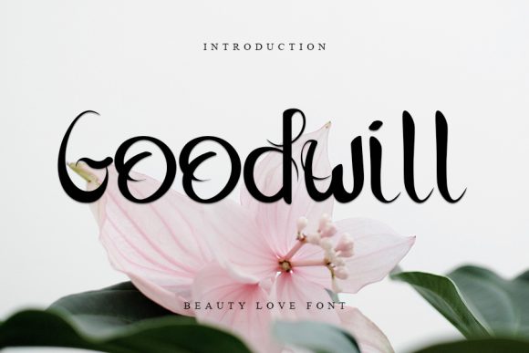 Goodwill: A Script Handwritten Font for Editorial Design