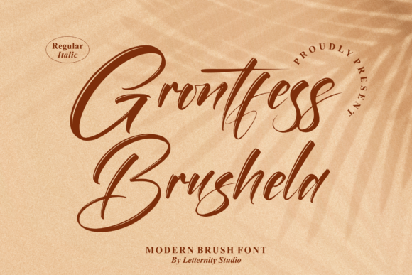 Grontfess Brushela: A Script Handwritten Font for Editorial Design and Branding