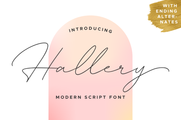 Hallery: A Timeless Script Font for Handmade Creators