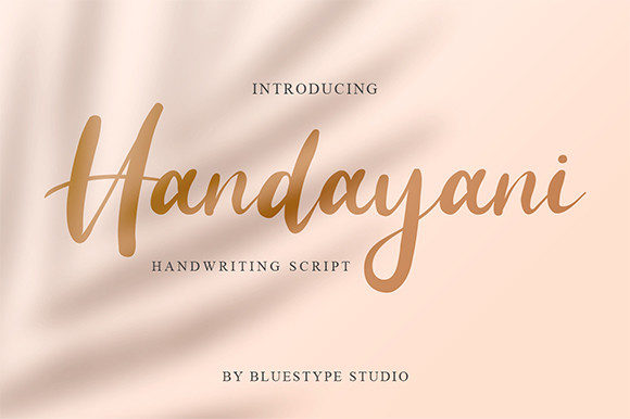 Handayani: A Script Handwritten Font for Creative and Personalized Design