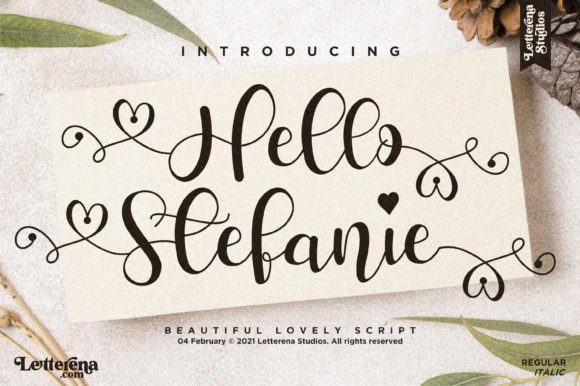 Hello Stefanie: A Timeless Script Font for Branding and Design
