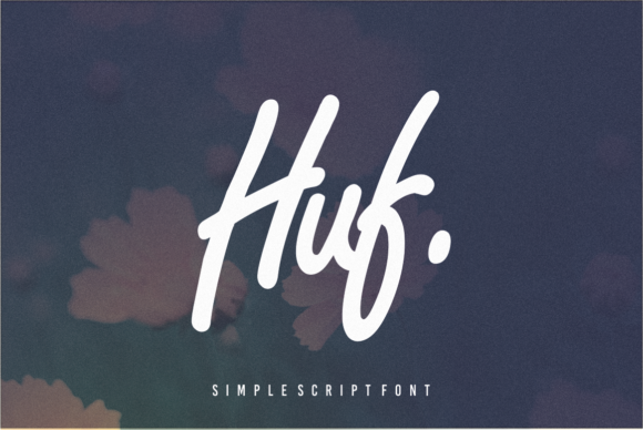 Huf: A Script Handwritten Font for Creative Product Design