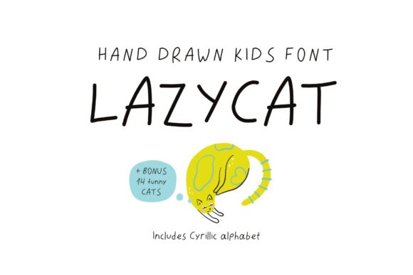 Lazycat: A Script Handwritten Font for Creative Crafters and Printables