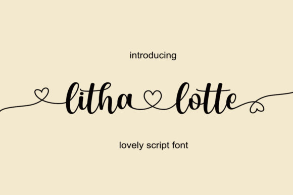 Litha Lotte: A Romantic Script Font for Editorial Elegance