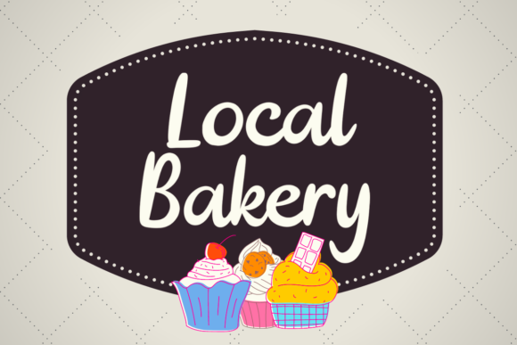 Local Bakery: A Script Handwritten Font for Editorial Design