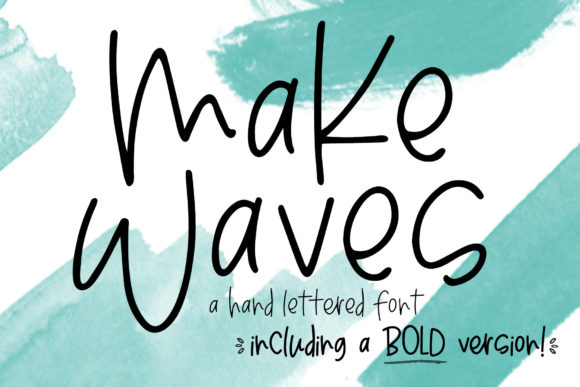 Make Waves: A Script Handwritten Font That Adds Personality to Your Creations
