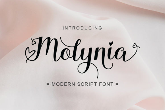Molynia: A Script Handwritten Font for Elegant Branding and Design Projects
