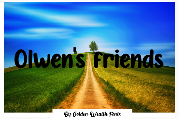 Olwen s Friends: A Script Handwritten Font for Modern Web Design