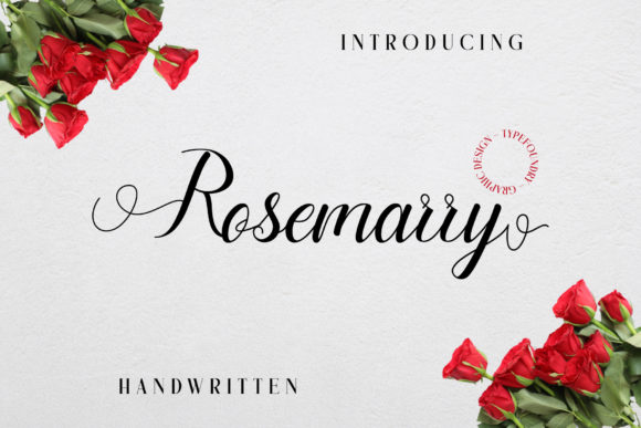 Rosemarry: A Script Handwritten Font for Creative Product Design