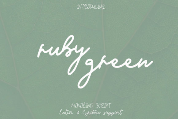 Ruby Green: A Script Handwritten Font for Bold Branding and Campaign Design