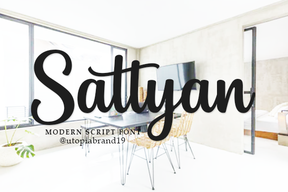 Sattyan: A Script Font for Elegant Editorial Design