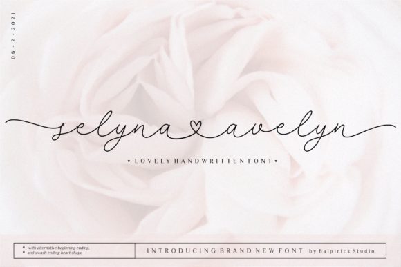 Selyna Avelyn: A Script Handwritten Font for Creative Product Design