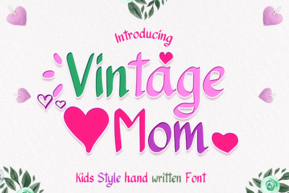 Vintage Mom: A Script Handwritten Font for Creative Makers