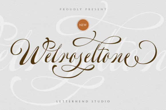 Welroseltone: A Script Handwritten Font for Creative Branding